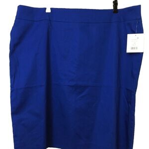 89th & Madison Vibrant Blue Pencil Skirt